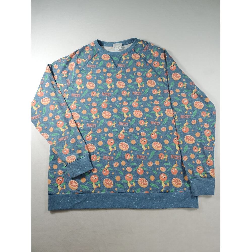 Disney Parks Pullover Crewneck Sweater Sweatshirt - Orange Bird - Women's XL